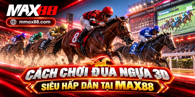 Cách chơi đua ngựa 3D siêu hấp dẫn tại MAX88